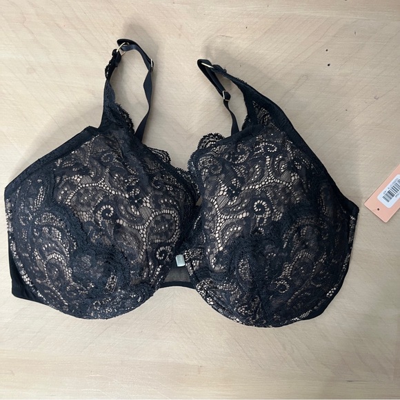 ThirdLove Other - ThirdLove 24/7 Lace Contour Plunge Bra in Black Size 40F NWT